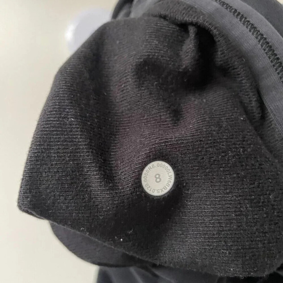 Lululemon Seek Softness Mid  Rise Crop Pants Lounge Black Size 8 - Picture 9 of 10